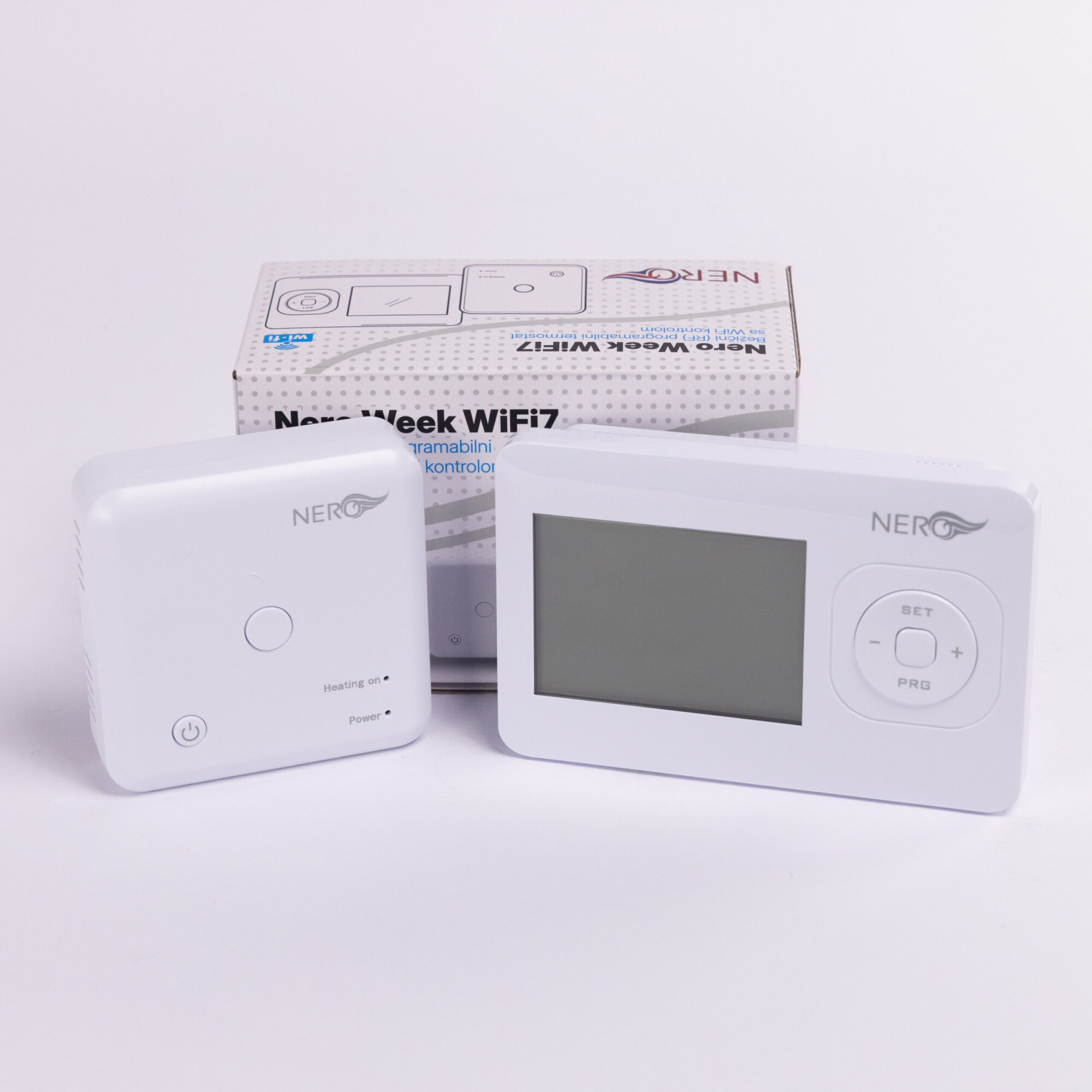 Bezicni sobni termostat programabilni NERO WL7-RF BELI Wi-Fi