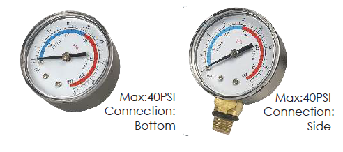 Manometar Radijalni/Manometar Aksijalni 40PSI