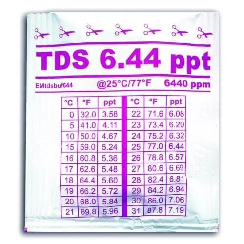 Tečnost za kalibraciju TDS 6.44 – kesica 20ml Water ID